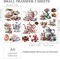 3pcs/Set Afternoon Tea Rub on Transfers for Furniture and Crafts (Afternoon Tea) 6x12 inch